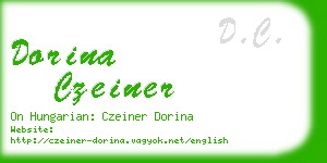dorina czeiner business card